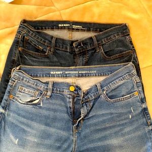 2 pairs of Old Navy jeans size 8